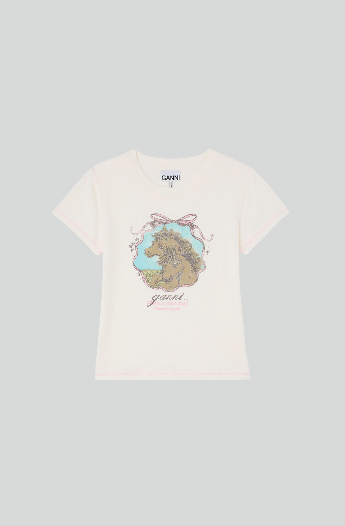 BABY FIT TSHIRT WITH HORSES