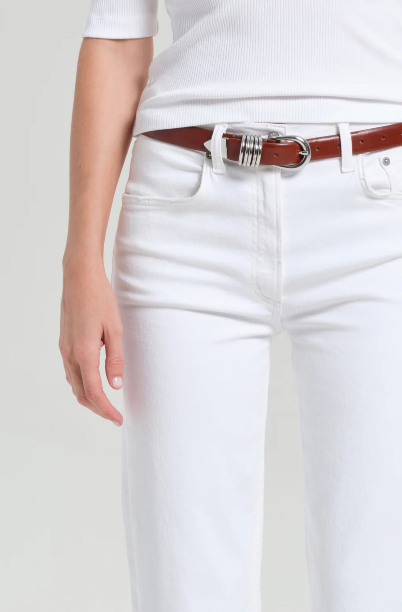 PALMA PETITE STRAIGHT LEG IN SOFT WHITE