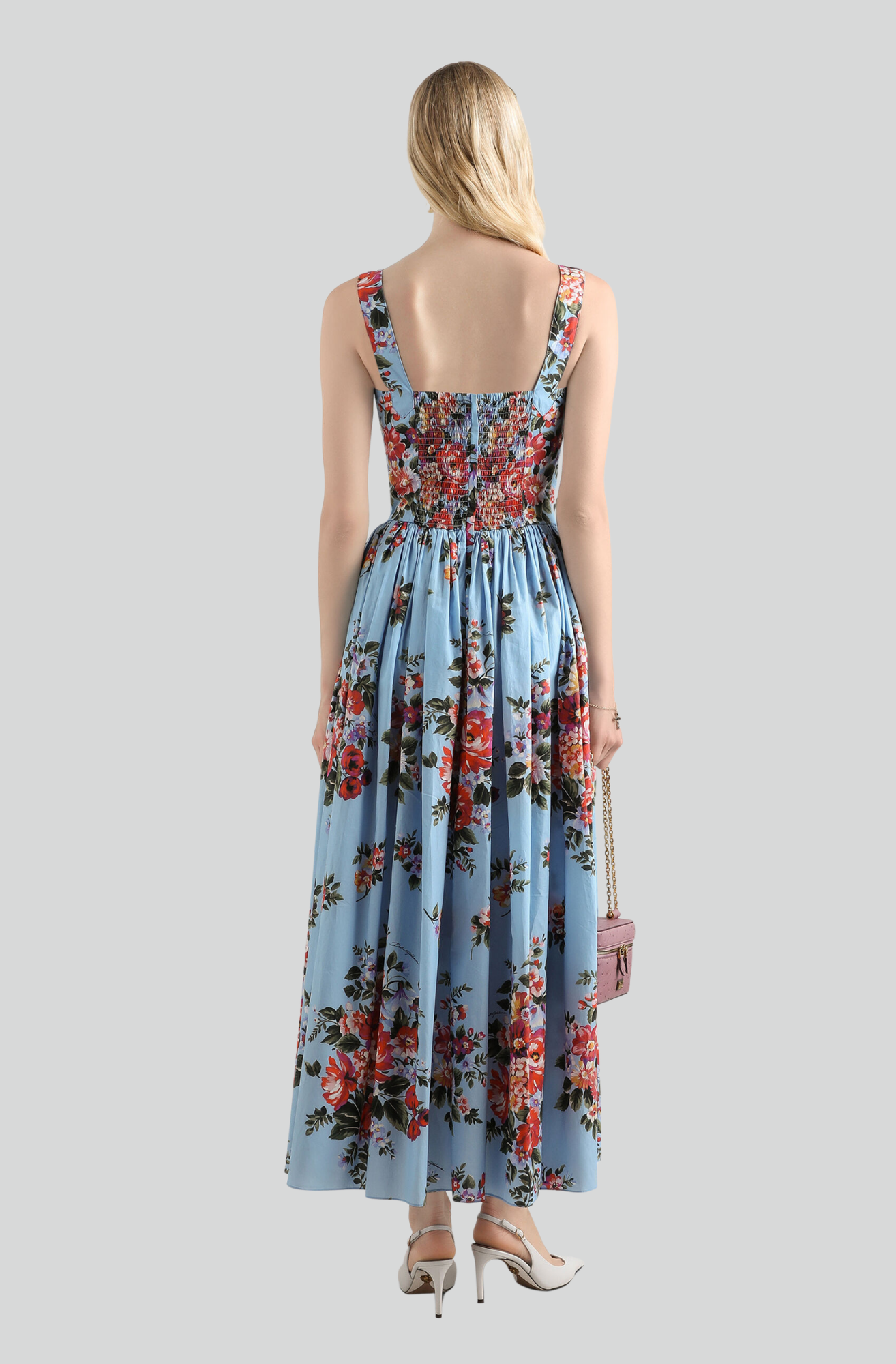 FLOWER BOUQUET-PRINT DRESS