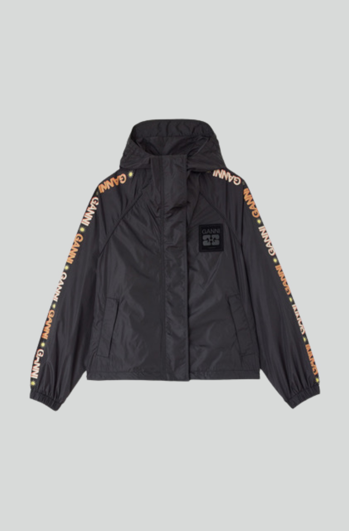 PLACEMENT PRINTED FLYWEIGHT NYLON JACKET