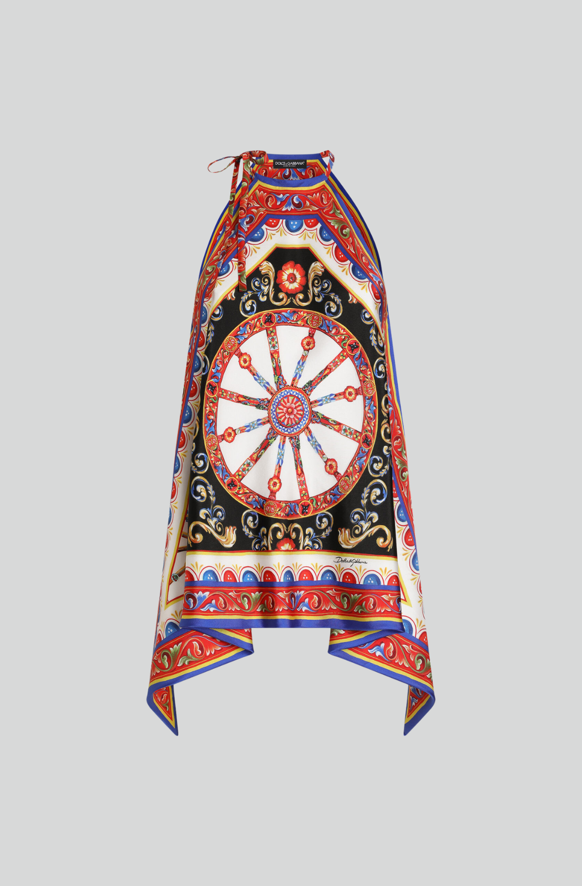 CARRETTO-PRINT TWILL TOP