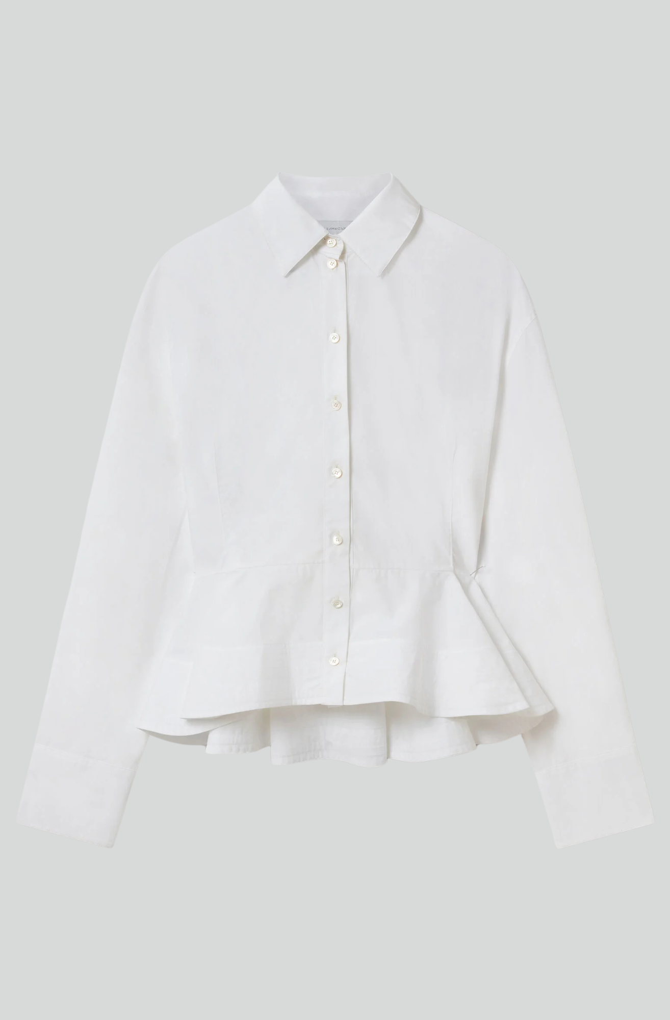 POPLIN PEPLUM SHIRT