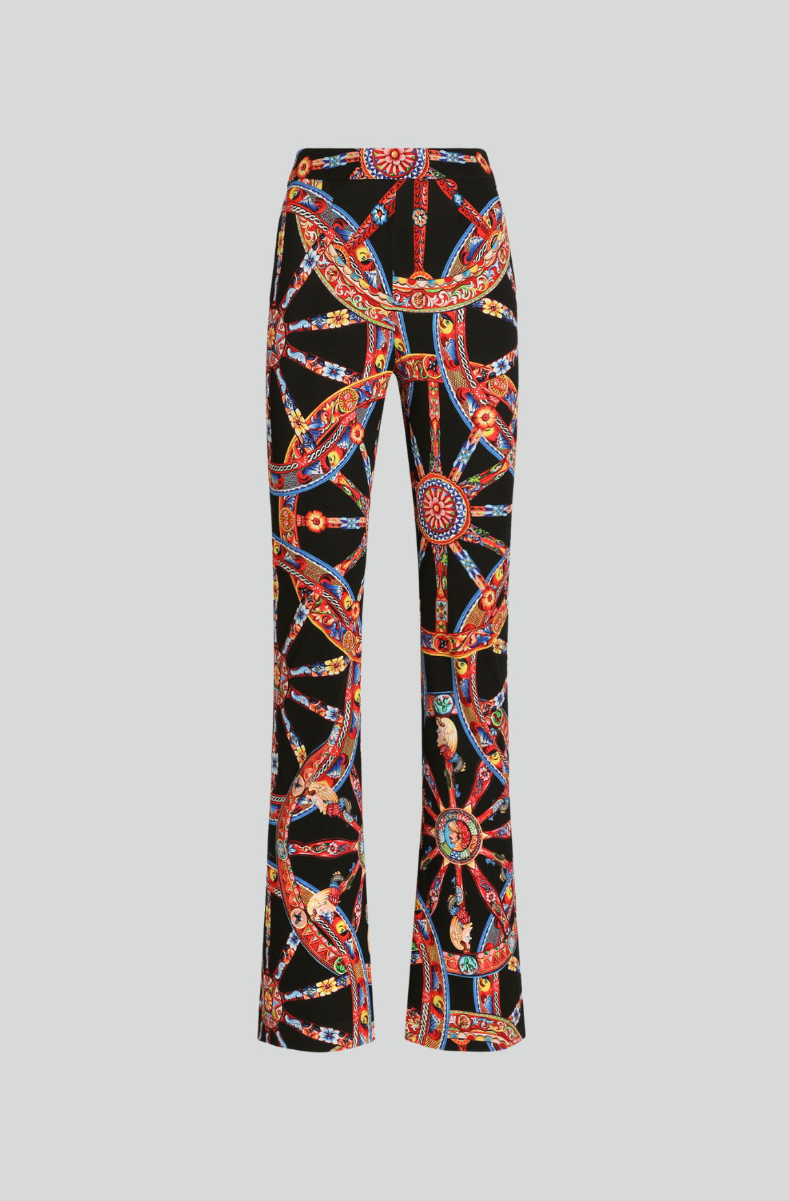 CARRETTO-PRINT VISCOSE JERSEY LEGGINGS