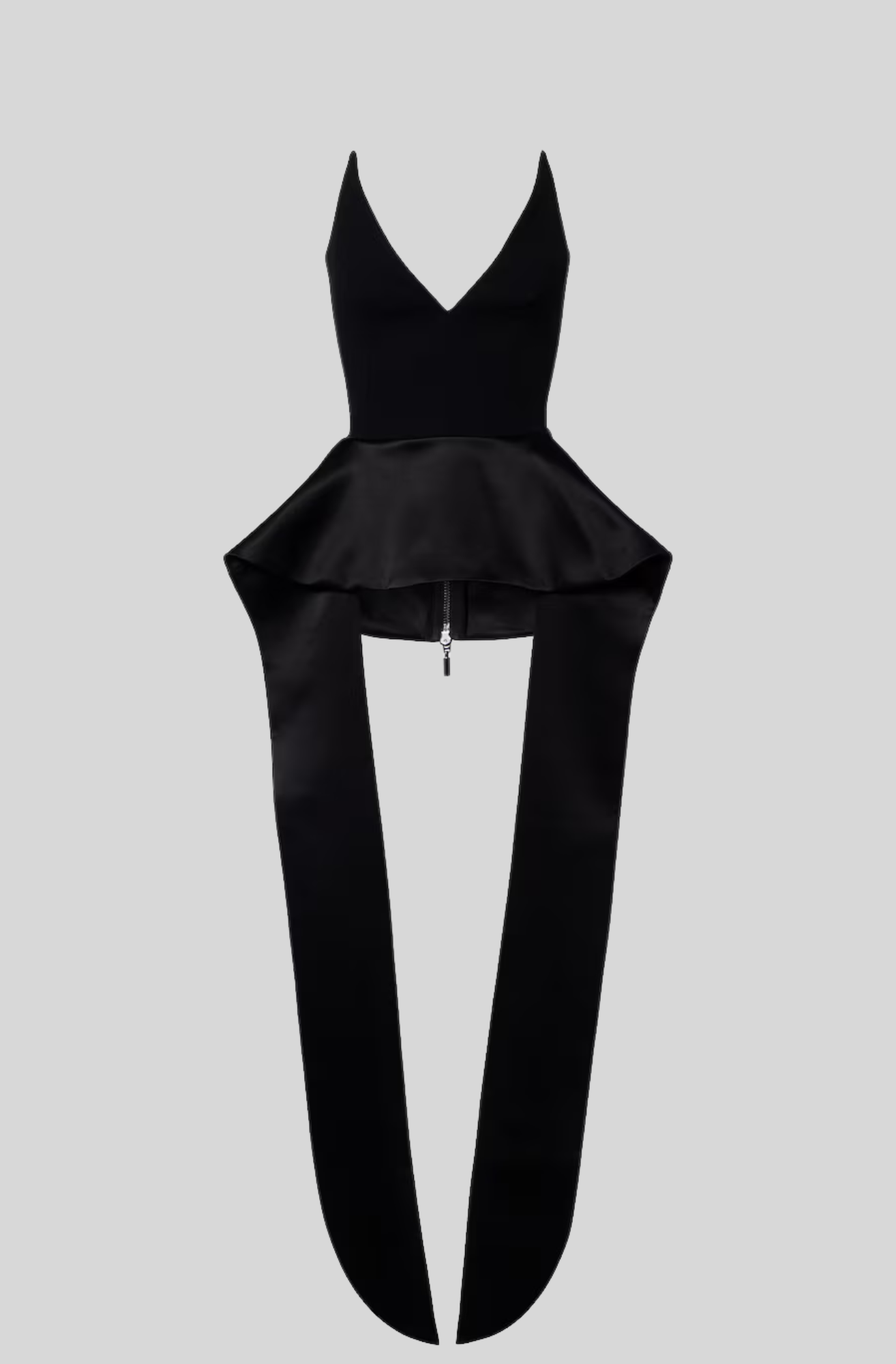 FRAME PEPLUM SATIN TOP