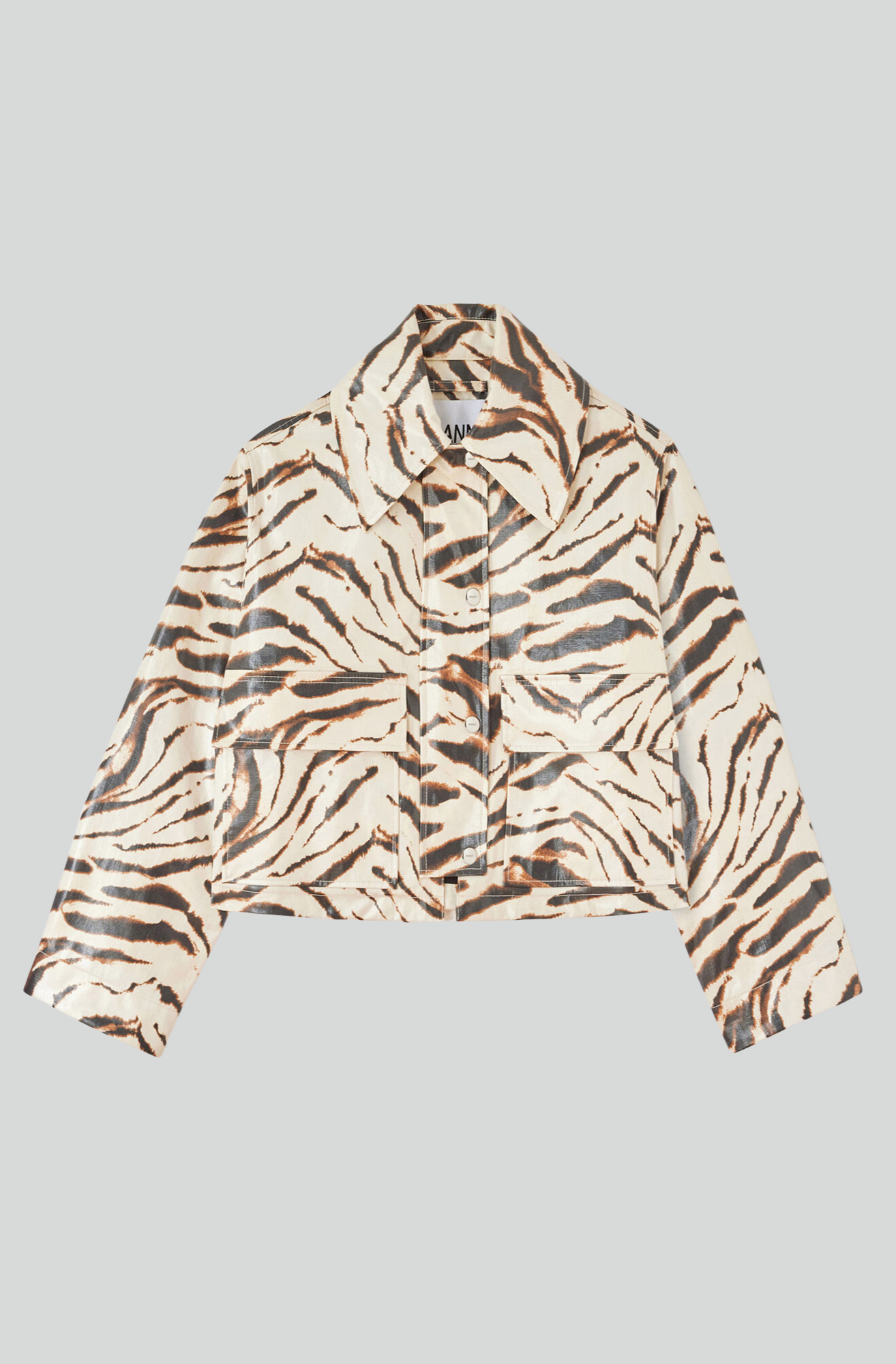 LAMINATED COTTON CANVAS BARN JACKET
