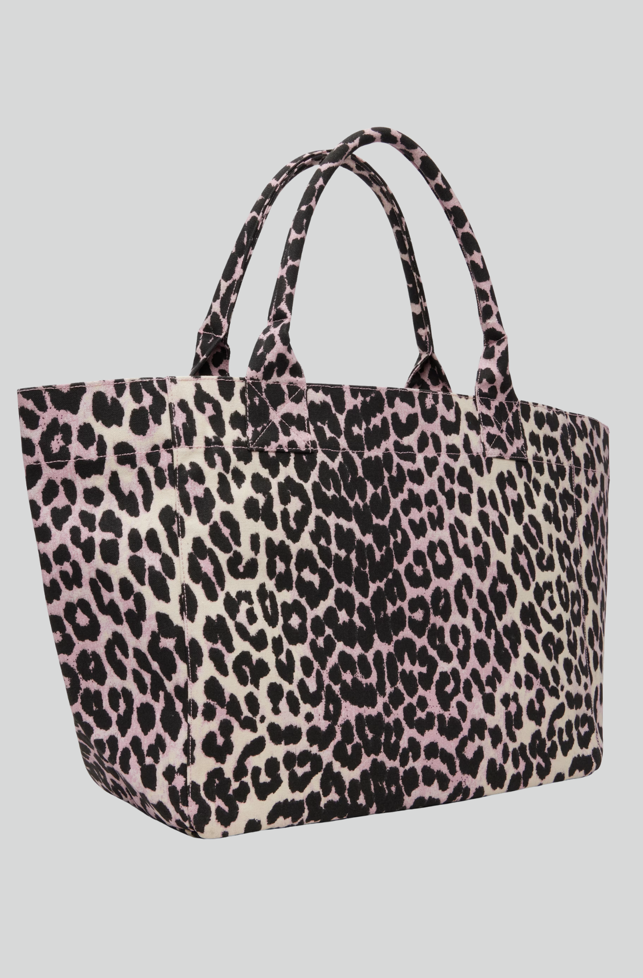 MEDIUM TRAPEZE SHOPPER PRINTED SEQUIN MAUVE