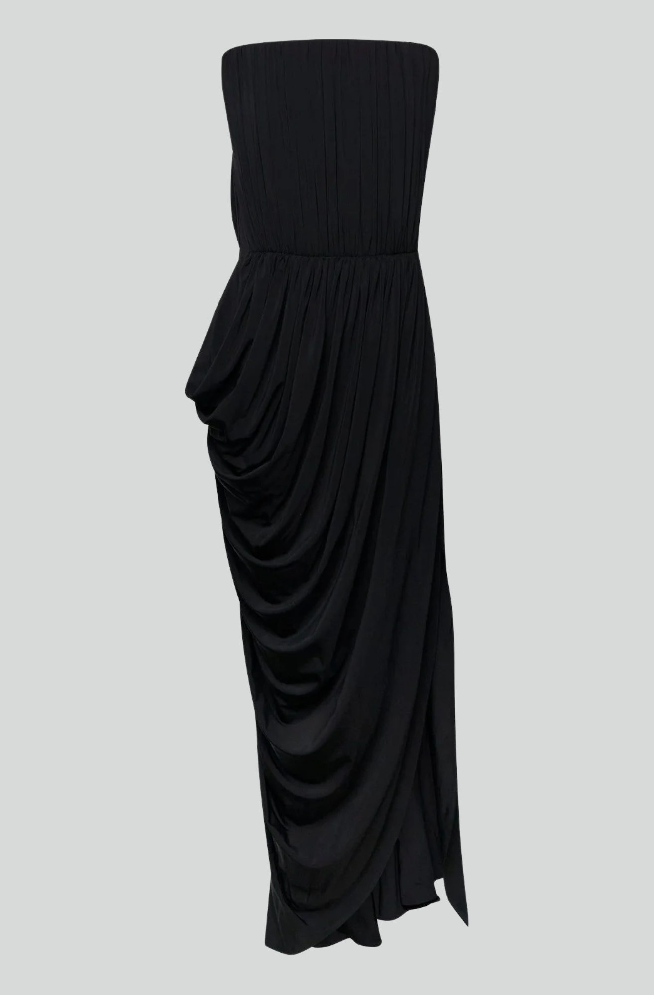 CREPE JERSEY SQUARE NECK GOWN