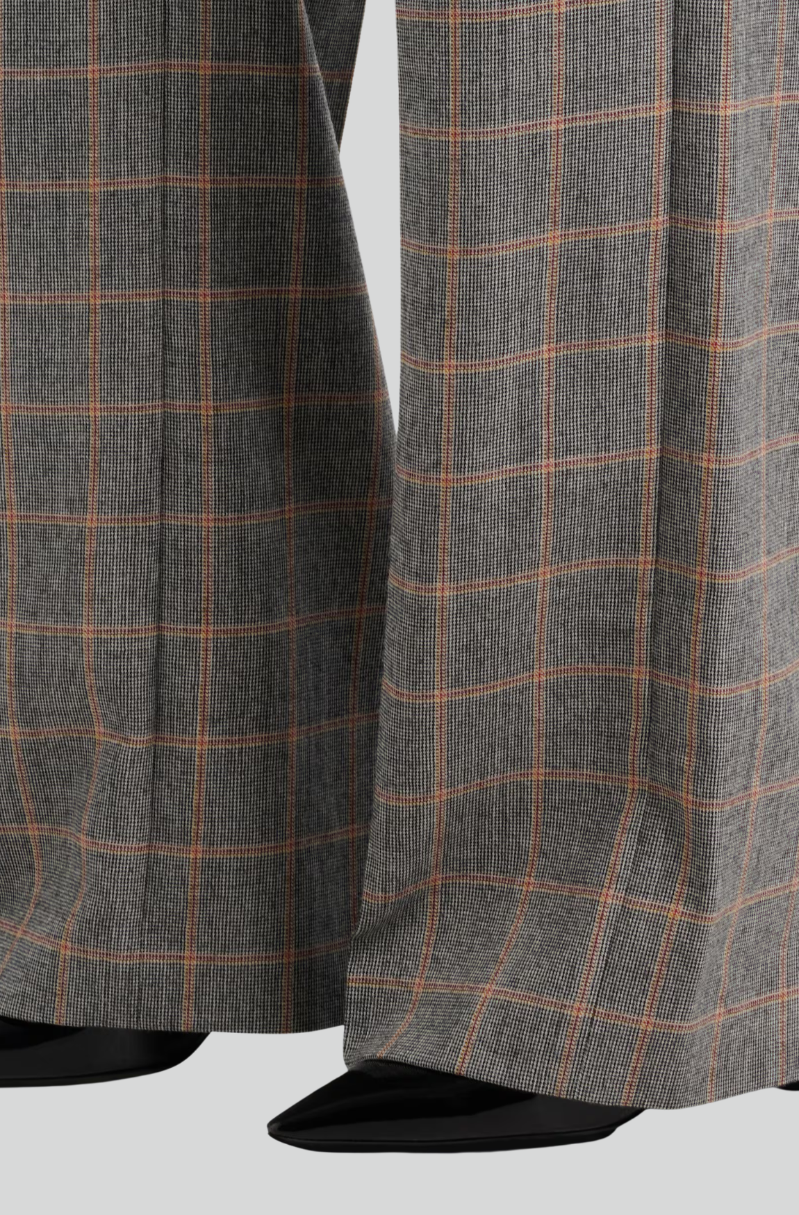 TAILORED CHECKED SLIM PANTS