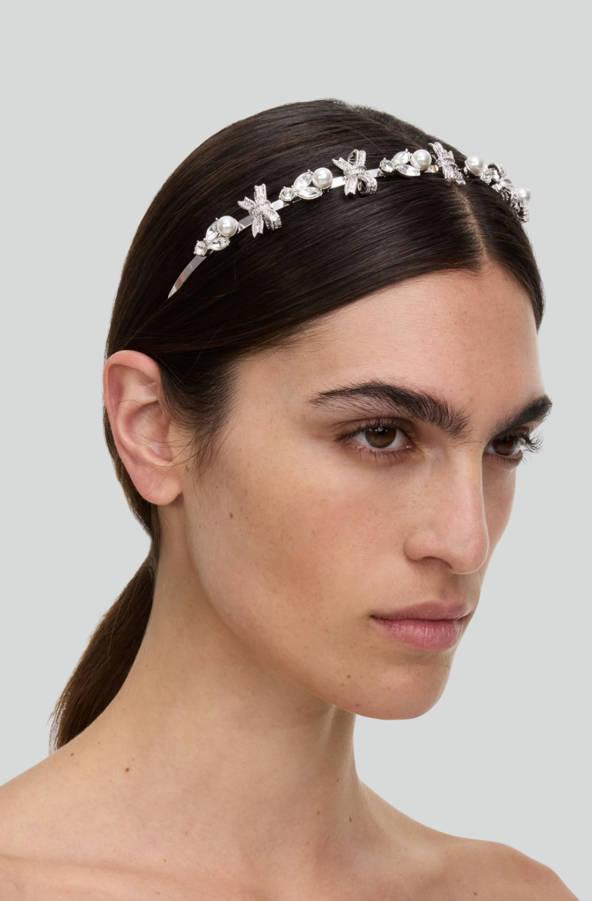 CRYSTAL BOW HEADBAND