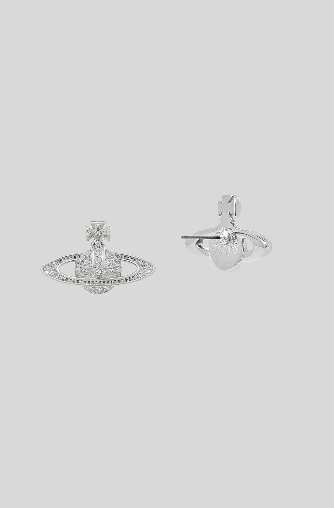 CARMELA BAS RELIEF EARRINGS - SILVER