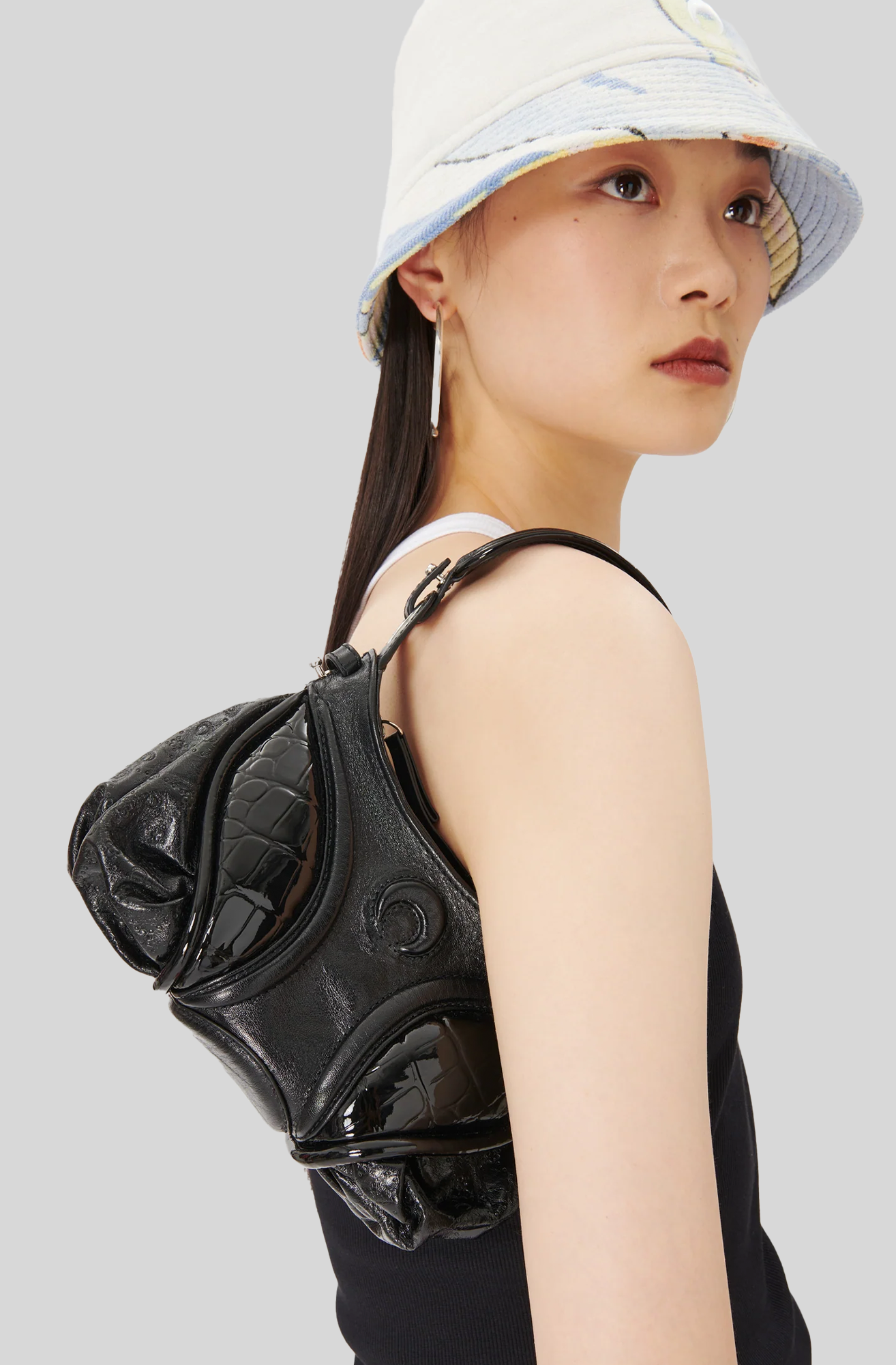 EMBOSSED LEATHER MINI STARDUST FUTURA