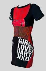 Load image into Gallery viewer, REGENERATED GRAPHIC T-SHIRT MINI DRESS
