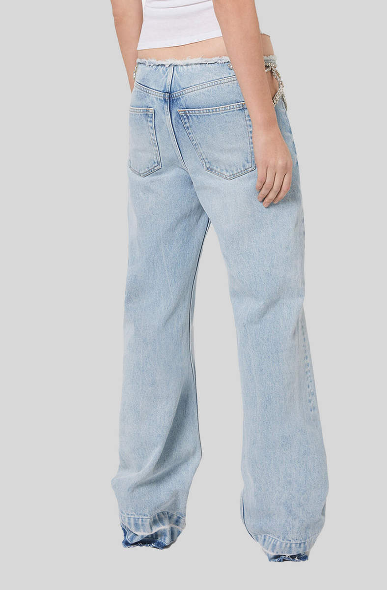Stella McCartney Star cutout jeans in Blue Wash Stella McCartney