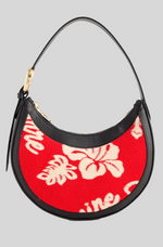 Load image into Gallery viewer, MINI ECLIPS HAWAIIAN-PRINT LEATHER SHOULDER BAG
