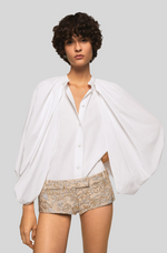 Load image into Gallery viewer, CAPE SLEEVE COTTON SHIRT
