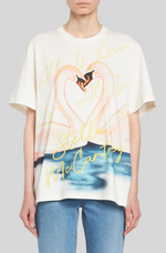 Load image into Gallery viewer, KISSING SWANS OVERSIZED T-SHIRT

