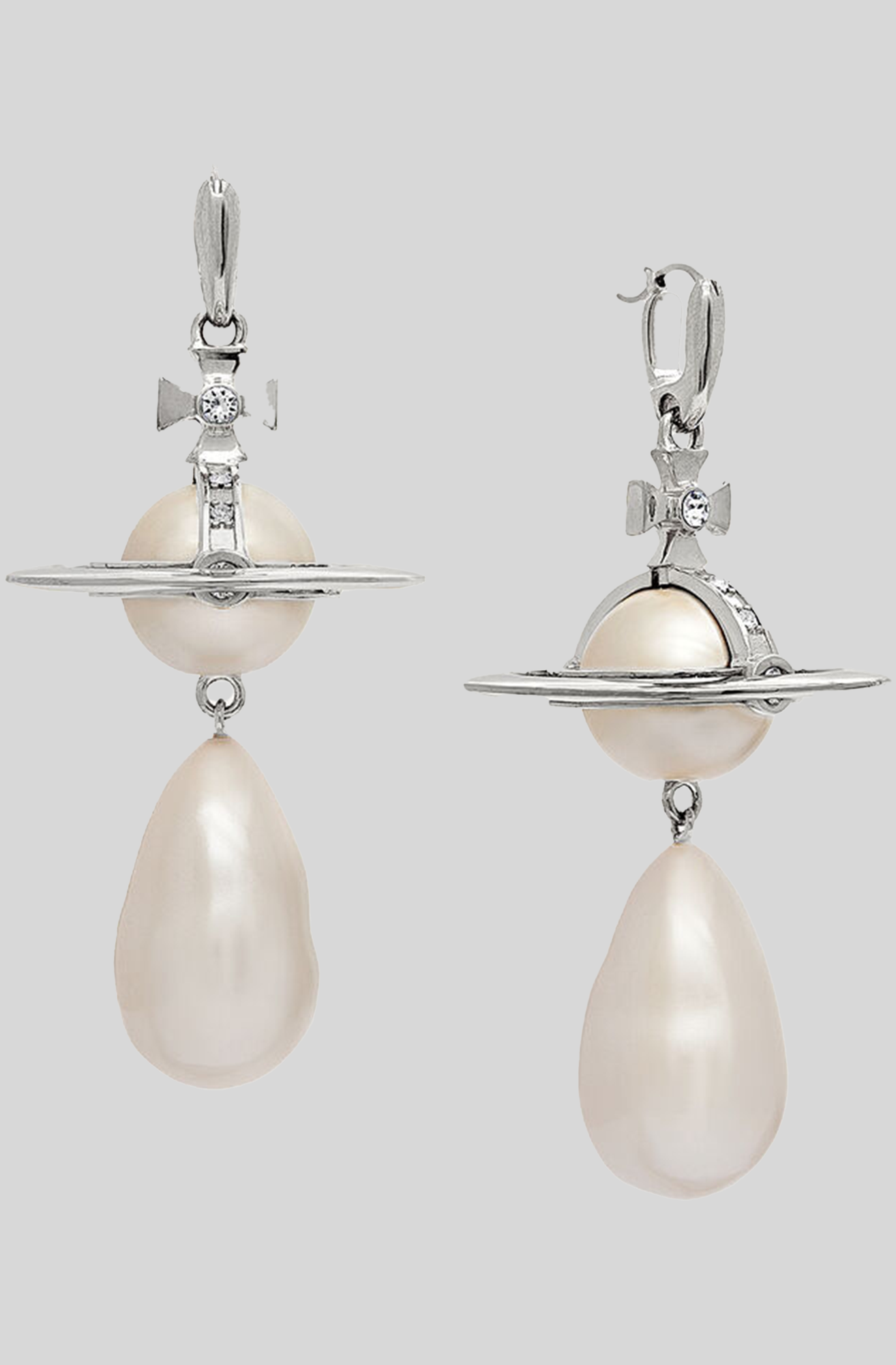 GIANT PEARL DROP EARRINGS - Main Image