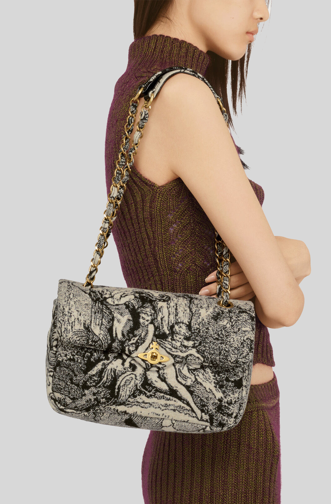 Vivienne Westwood Anita Medium Chain Shoulder Bag – ELLEPTYLTD Vivienne Westwood Anita Medium Chain Shoulder Bag – ELLEPTYLTD