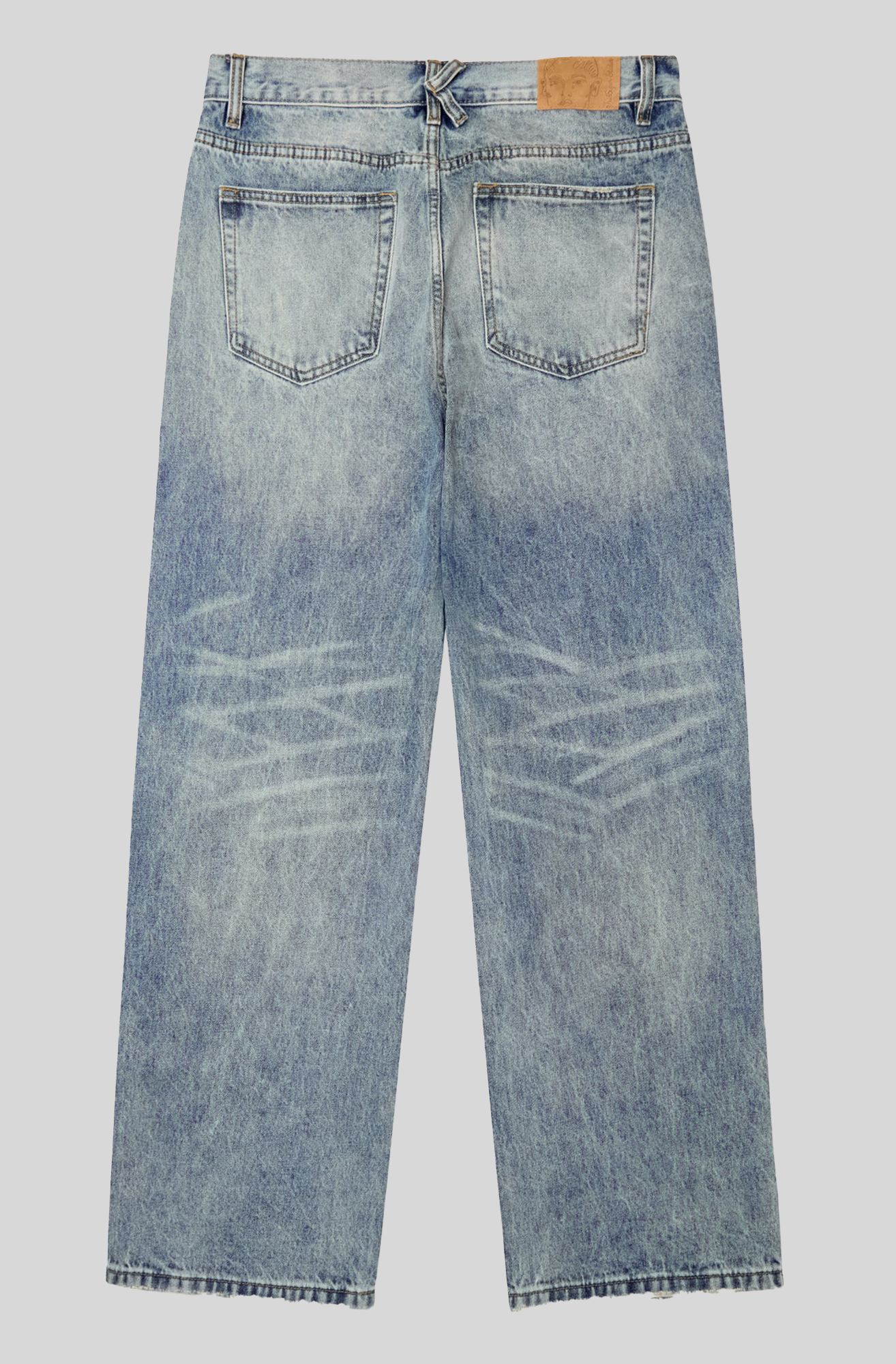 RHINESTONE FACE JEAN