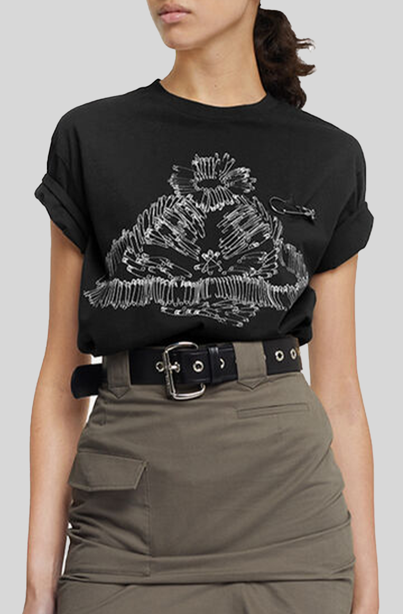Vivienne Westwood Safety Pin Orb Classic t-shirt in Black Vivienne Westwood Safety Pin Orb Classic t-shirt in Black