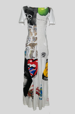 Load image into Gallery viewer, REGENERATED GRAPHIC T-SHIRT MAXI DRESS

