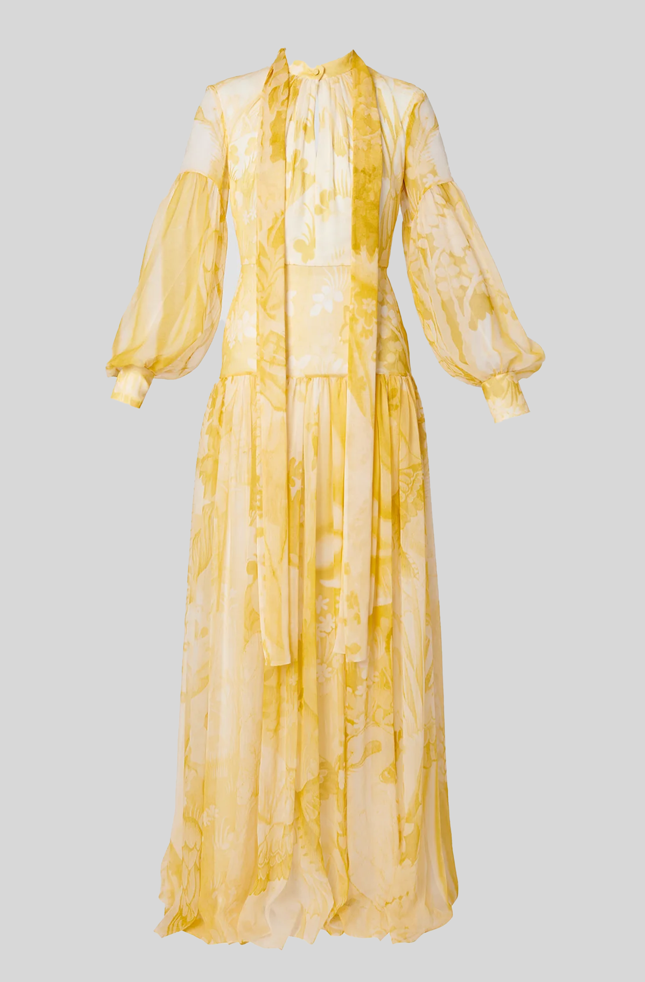 TAPESTRIES SILK NECK TIE GOWN