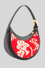 Load image into Gallery viewer, MINI ECLIPS HAWAIIAN-PRINT LEATHER SHOULDER BAG
