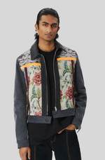 Load image into Gallery viewer, REGENERATED FLORAL TAPESTRIES HARRINGTON JACKET
