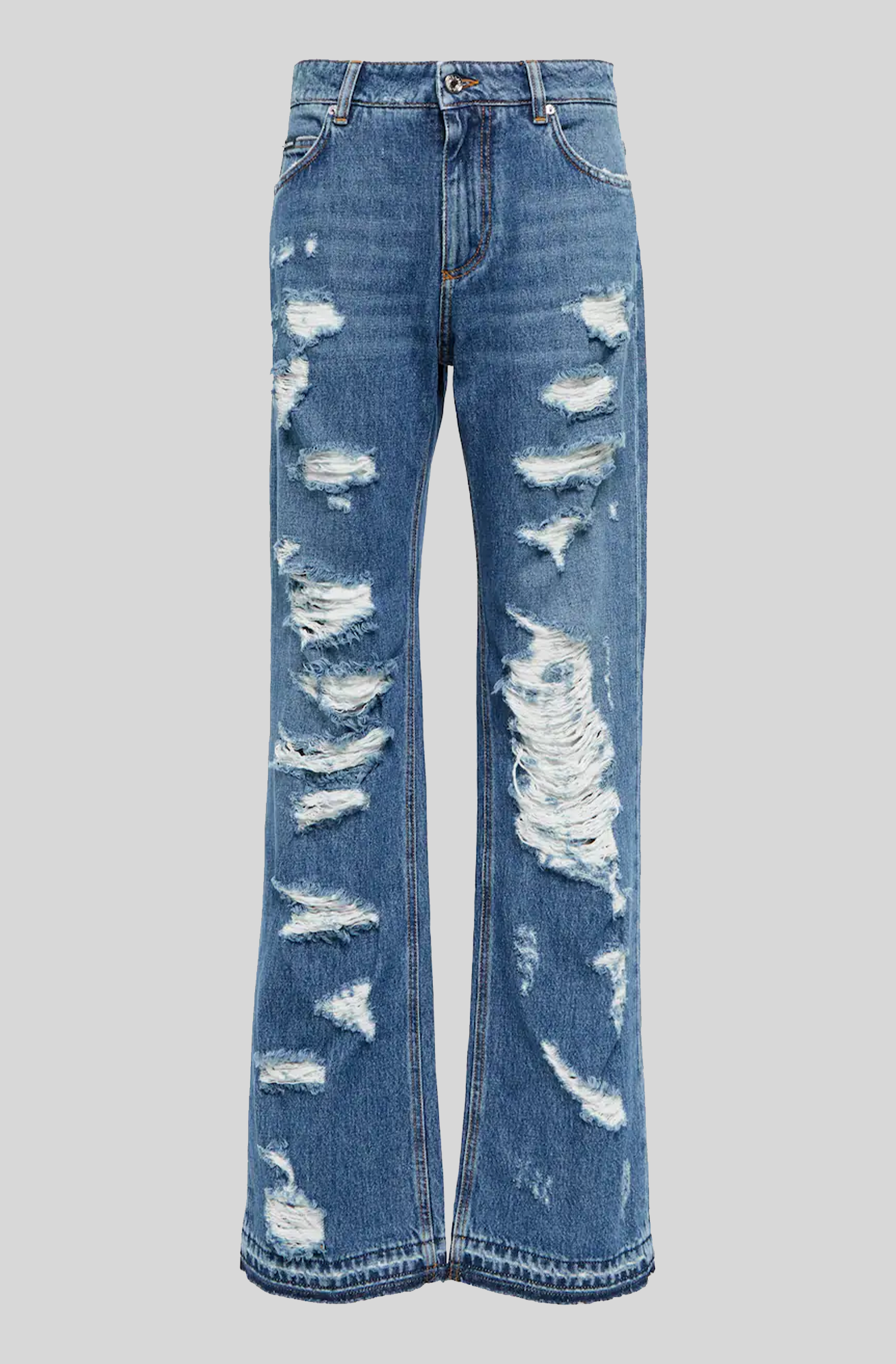 WIDE LEG DISTRESSED JEAN