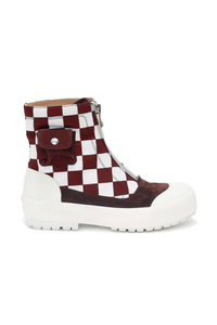 DUCK BOOT IN RED CHECK
