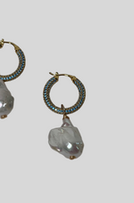 Load image into Gallery viewer, TURQUOISE BAROQUE EARRINGS
