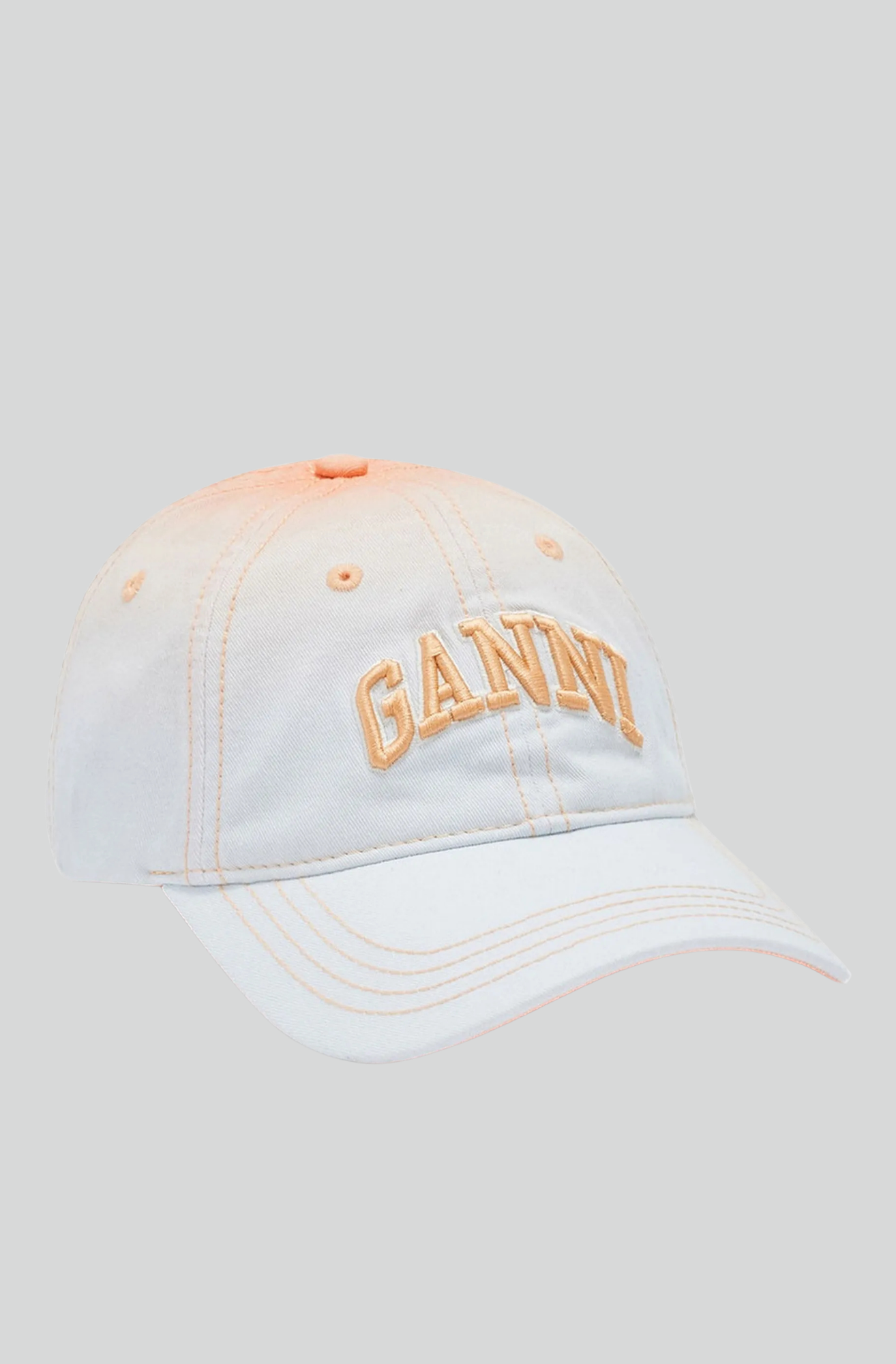 PRINTED OMBRE COTTON CANVAS CAP