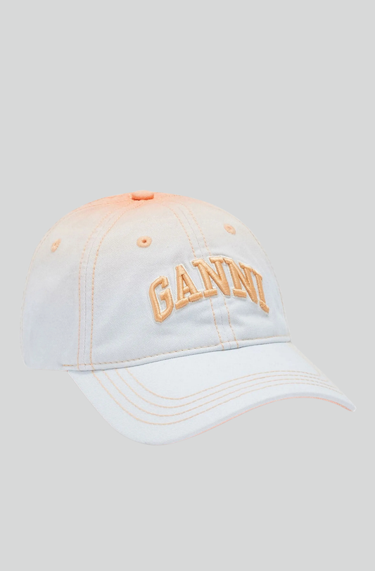 PRINTED OMBRE COTTON CANVAS CAP