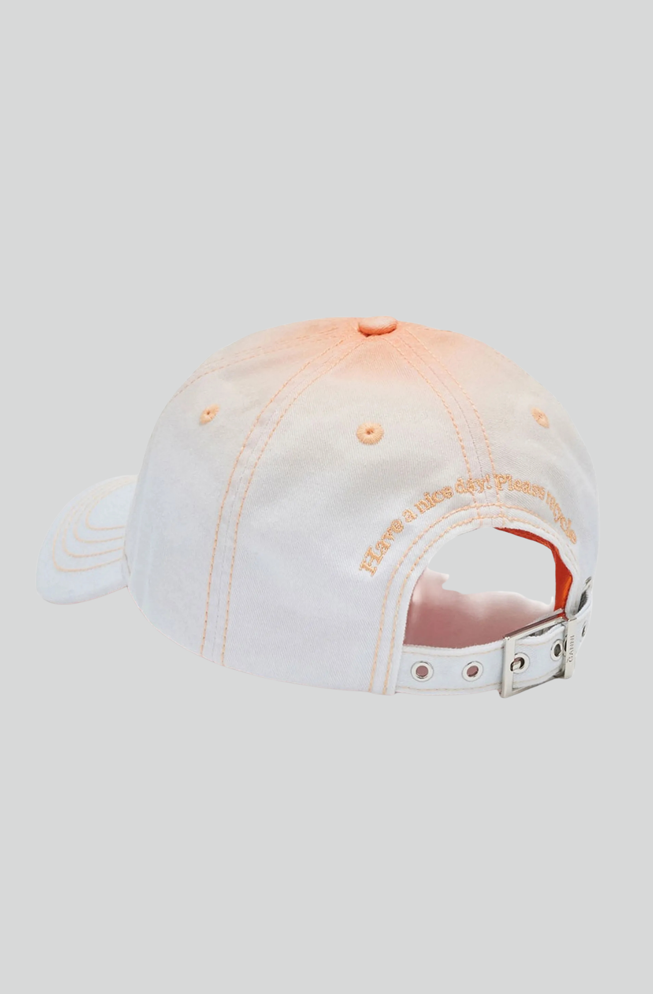 PRINTED OMBRE COTTON CANVAS CAP