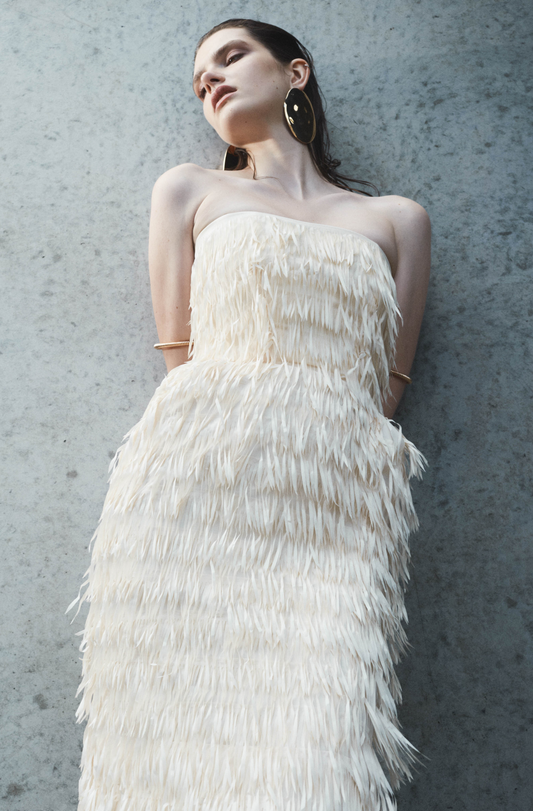 MARIGOLD FRINGE DRESS