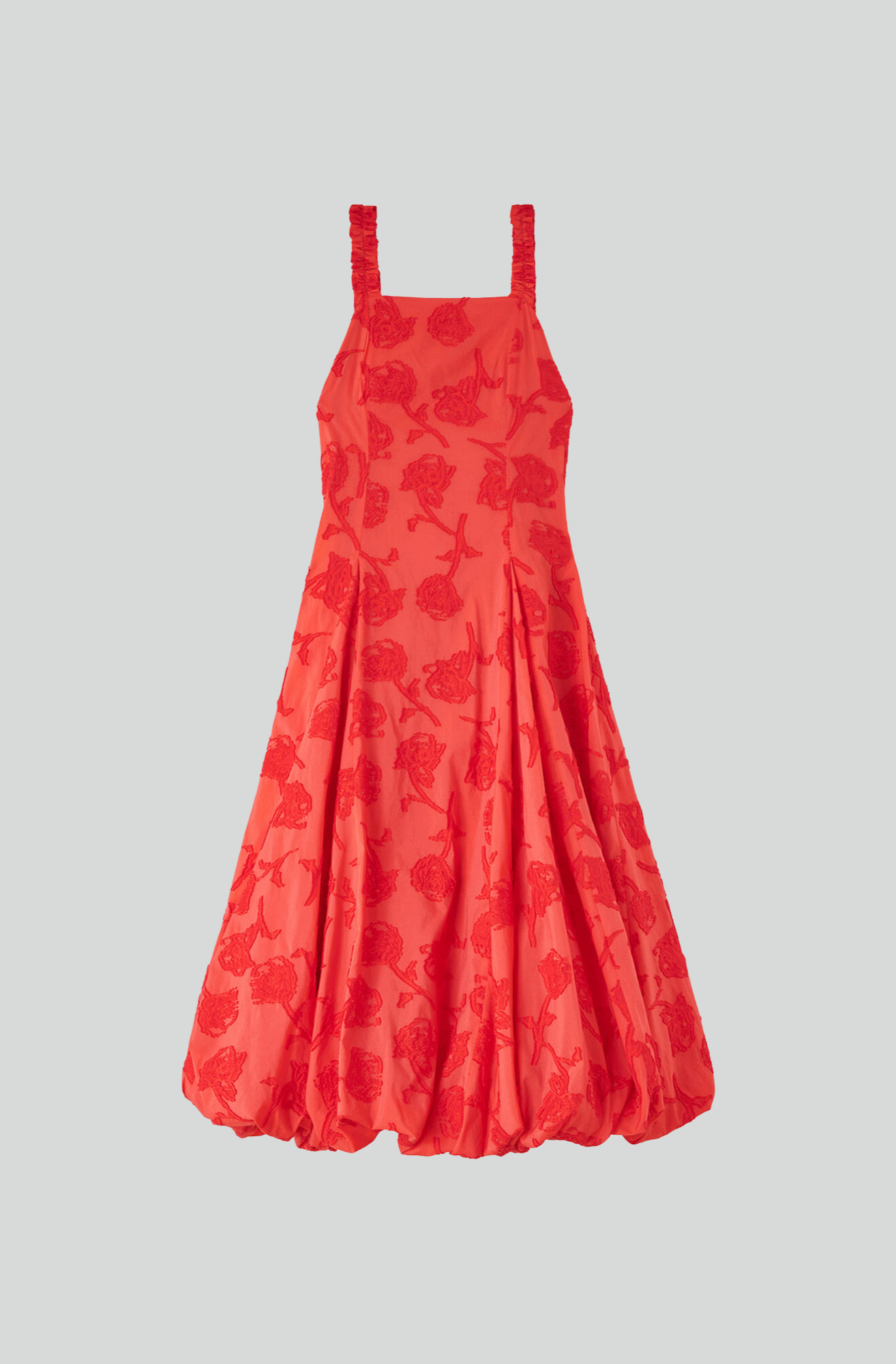TRANSPARENT FIL COUPE LONG BUBBLE DRESS