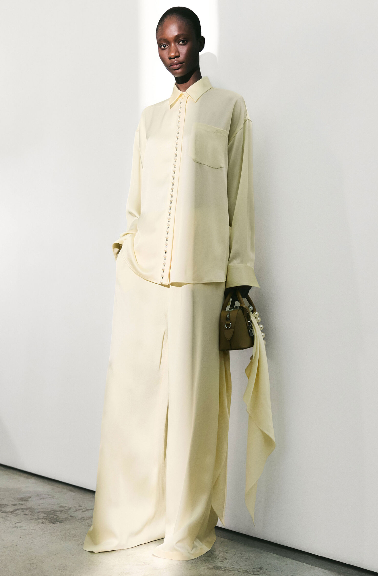 OVERSIZED SATIN TROUSERS