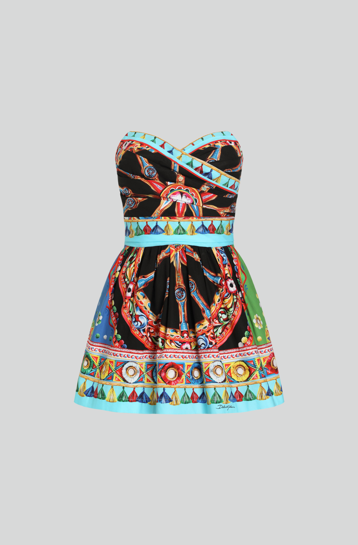 CARRETTO-PRINT POPLIN DRESS
