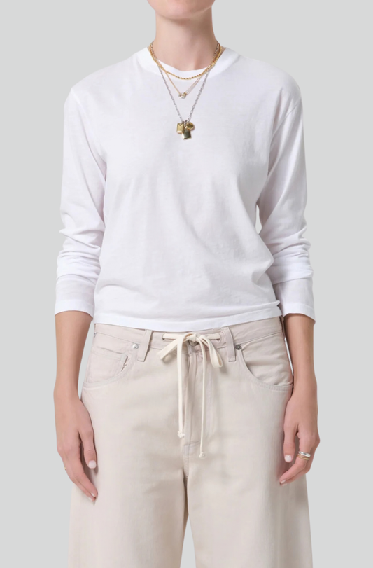 SABINE CROPPED LONG SLEEVE TOP