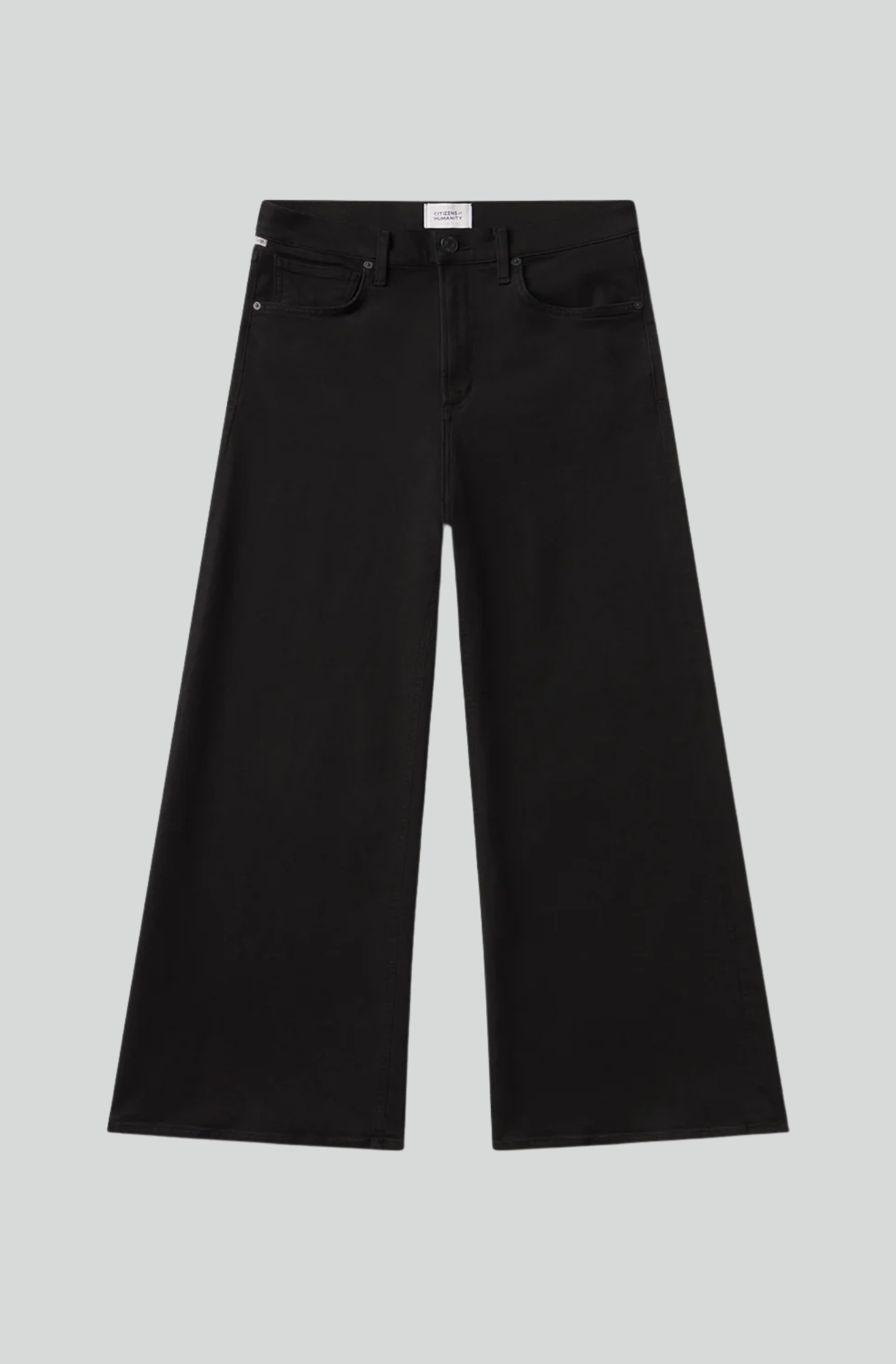 LYRA LONG WIDE LEG PLUSH BLACK