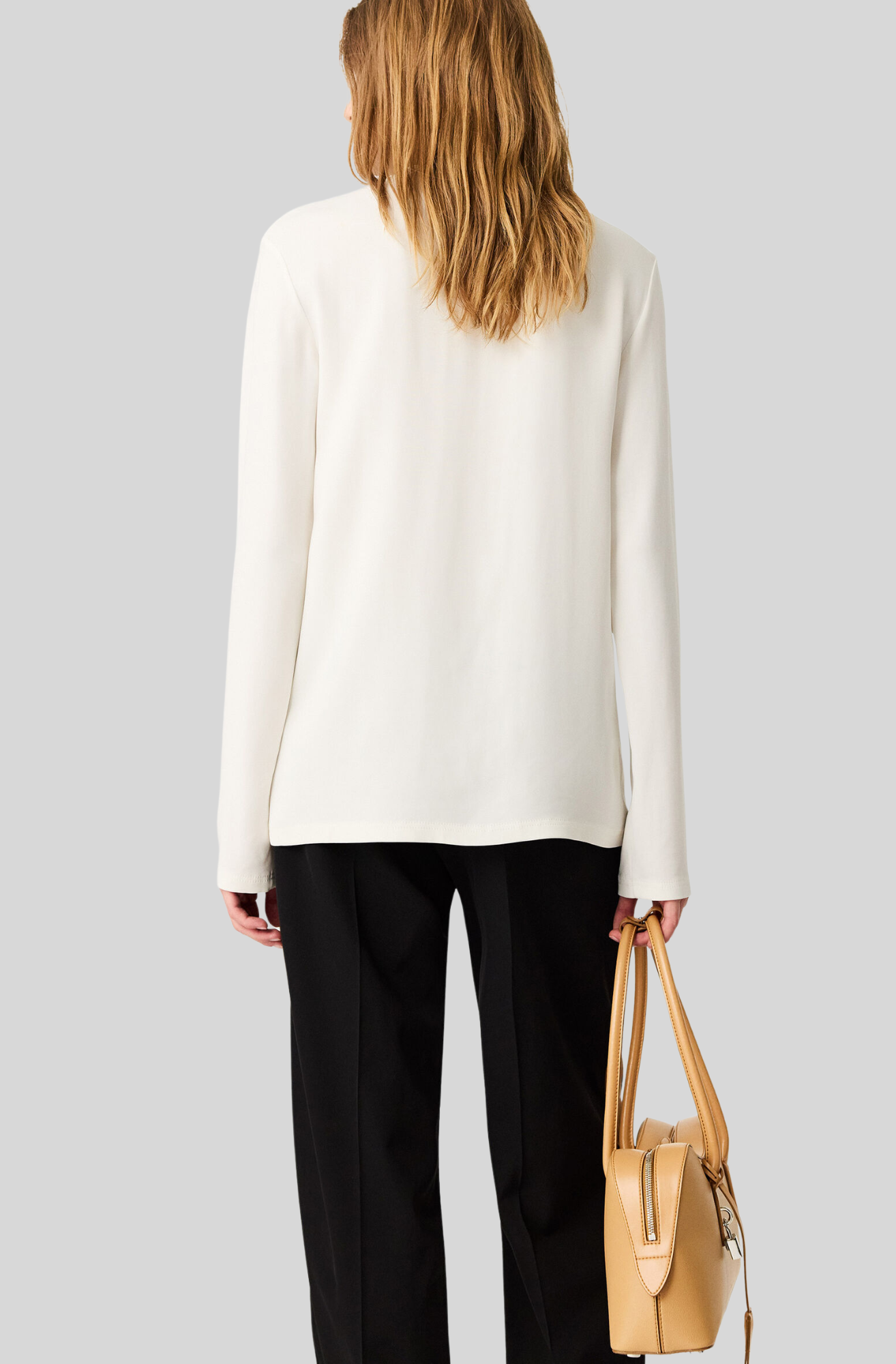 ARLESA DOUBLE SPLIT HEM ZIP BLOUSE