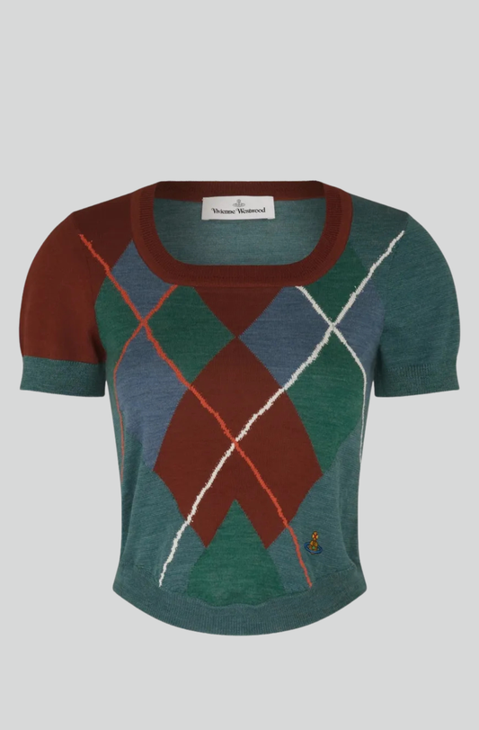 ARGYLE BODICE TEE