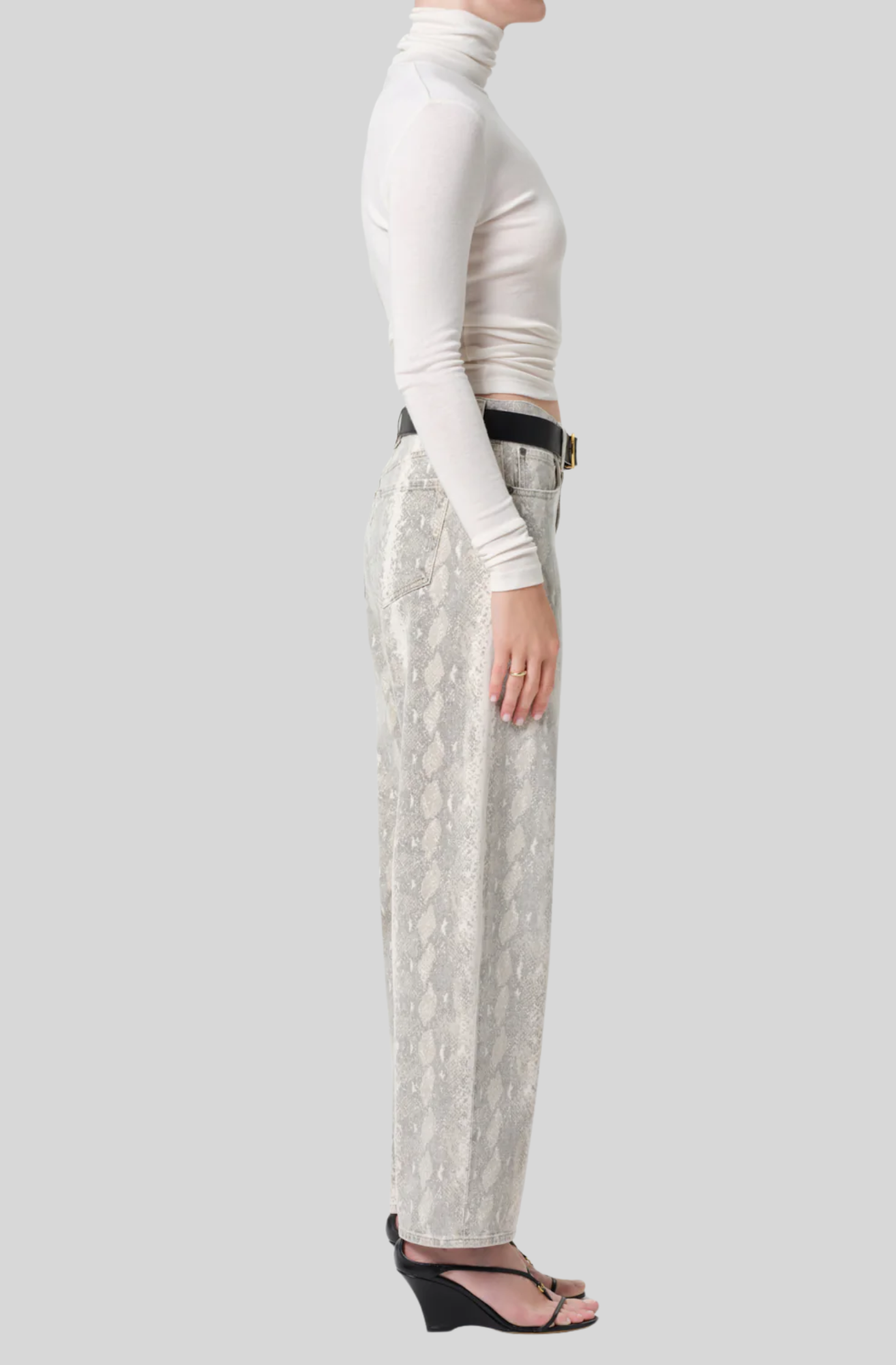 MIRO LONG RELAXED JEAN 29" IN PYTHON