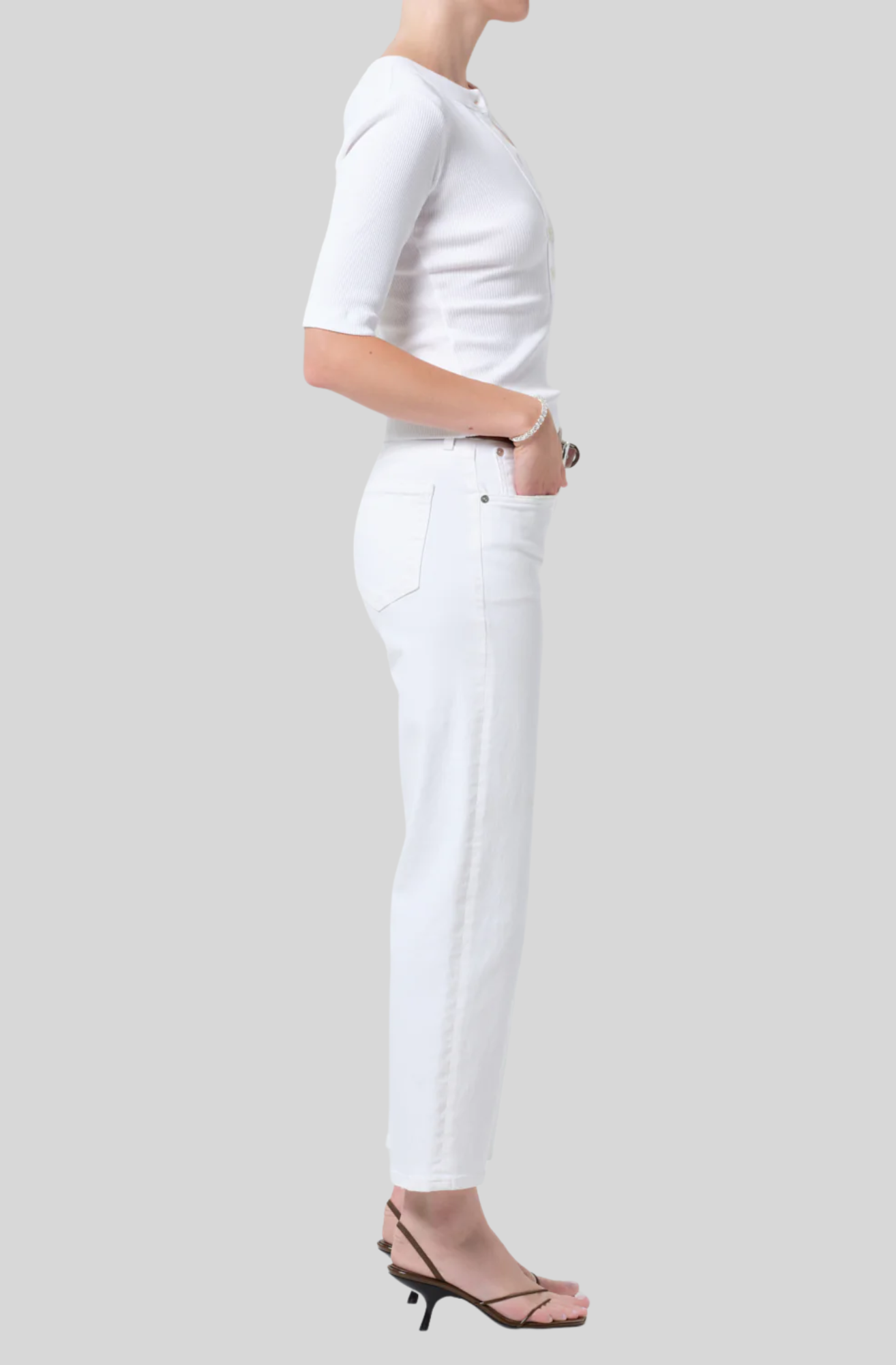 PALMA PETITE STRAIGHT LEG IN SOFT WHITE