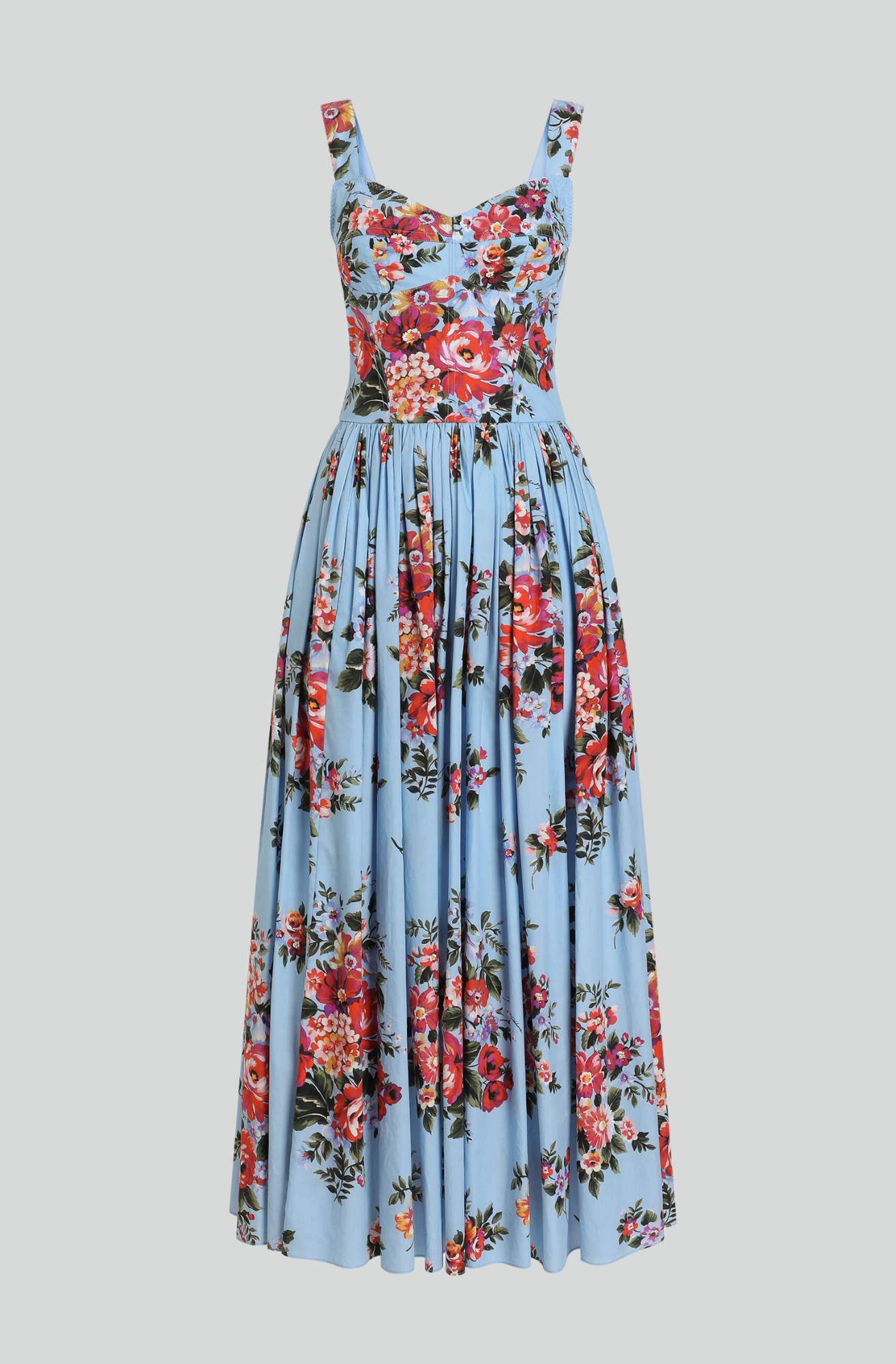 FLOWER BOUQUET-PRINT DRESS