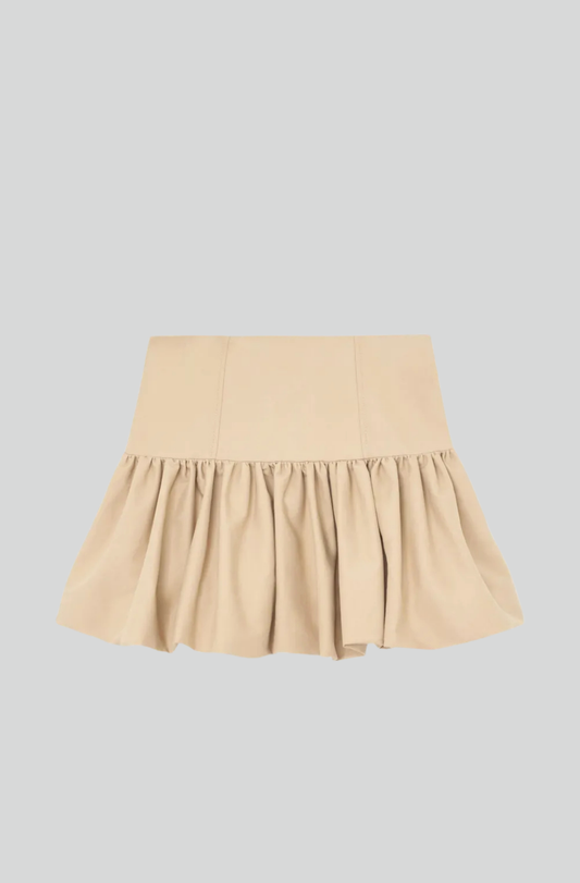 DOUBLE COTTON MINI SKIRT