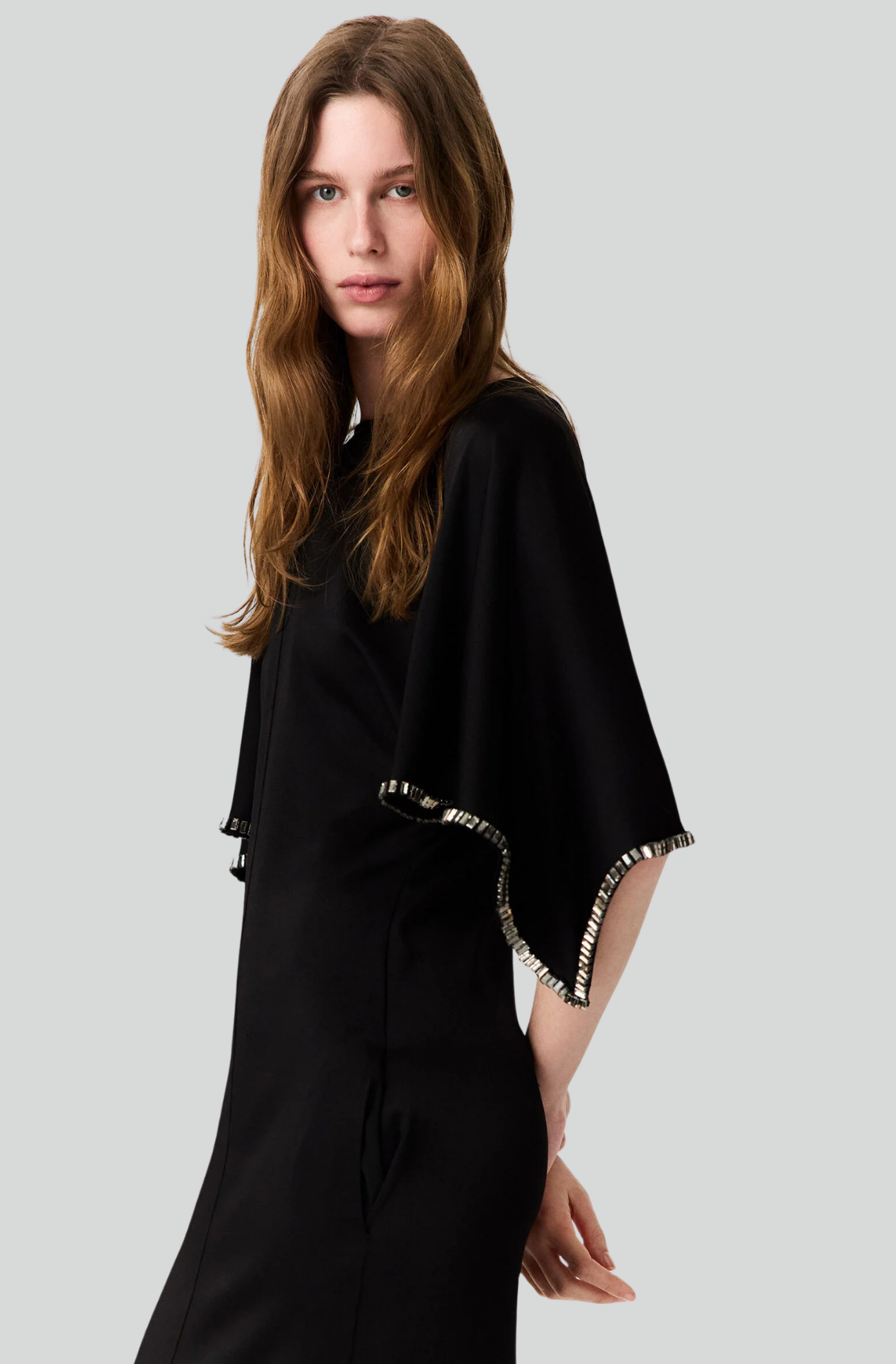 EMBELLISHED HANDKERCHIEF DRESS
