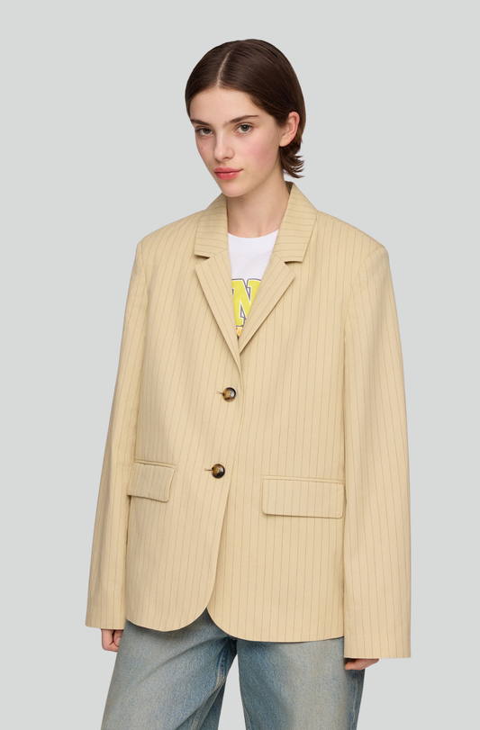 NATURAL SUITING STRIPE BLAZER