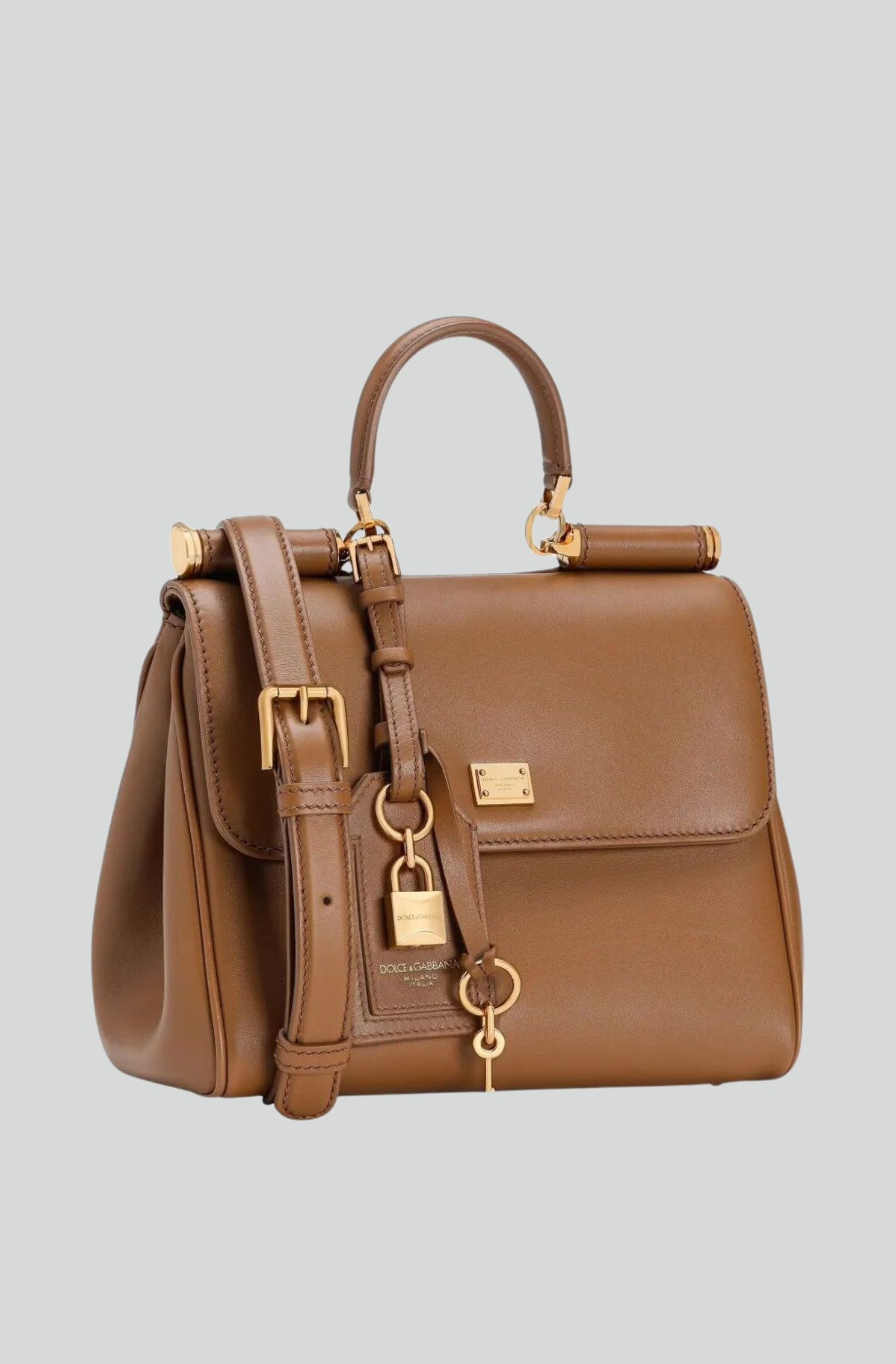 SMALL MY SICILY HANDBAG IN PLONGÉ CALFSKIN