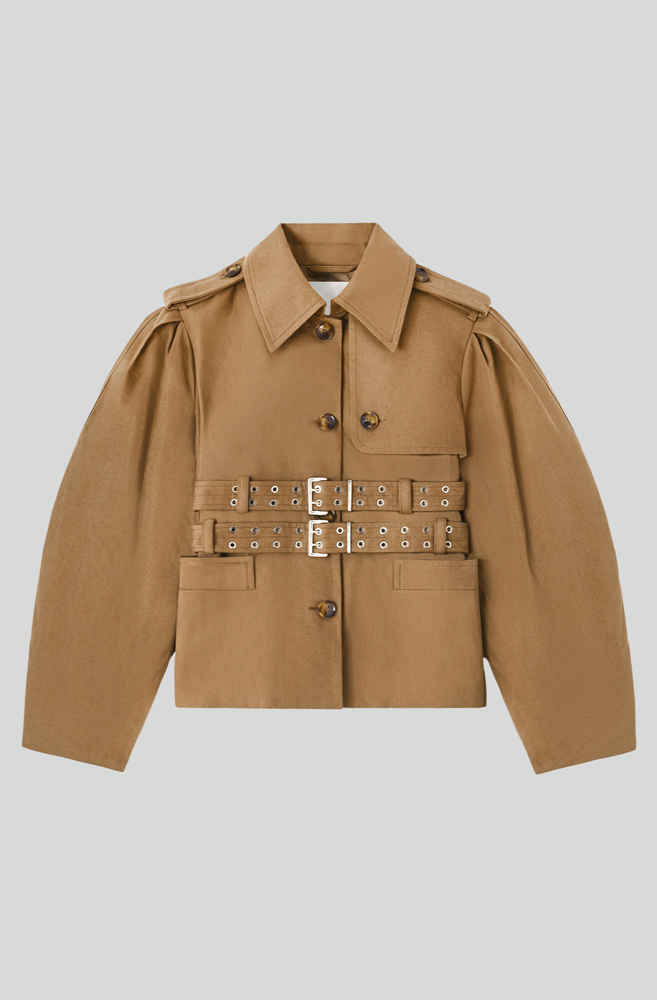 WORKWEAR CANVAS SHORT PEPLUM JACKET ERMINE